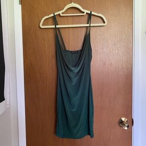 Dark Green Slip Dress